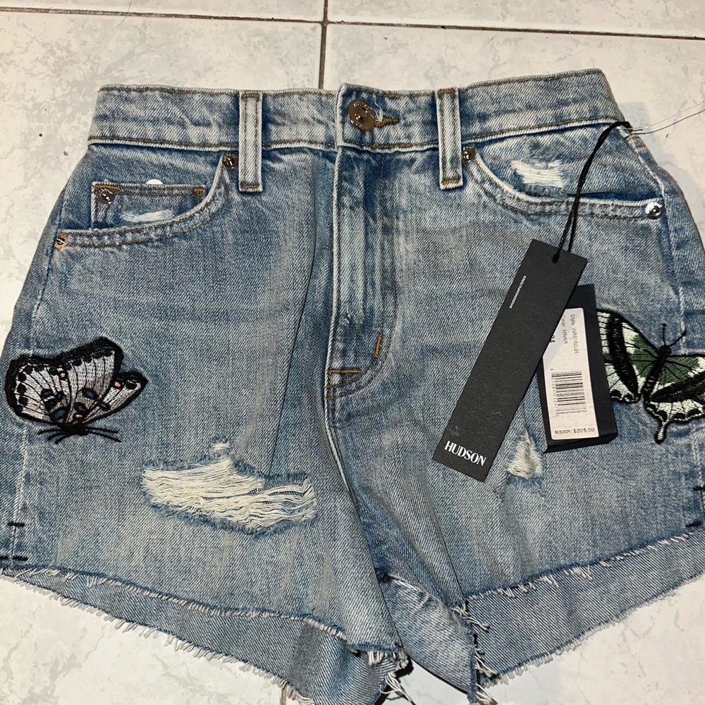 Hudson Jean Shorts Women’s size 24 Butterfly Shorts